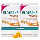 ELOTRANS reload - isotonische Elektrolyt-Glucose-Mischung - Nahrungsergänzungsmittel mit Magnesium, Kaliumchlorid, Cholin und B-Vitaminen - 2 x 15 Beutel, Big Pack