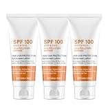 Sonnencreme LSF 100, Sunscreen SPF 100, Sonnenschutzlotion für den Ganzen Körper mit UV-Schutz, UVB/UVA-Schutz Sonnencreme, Anti-Aging und Feuchtigkeitsspendend Sunblock, Sonnencreme Gesicht (3)