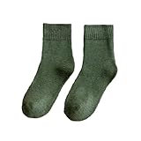 chanstore 5 Paar - Kniestrümpfe für Herbst und Winter, warme Loop Kniestrümpfe, Herren [Grün], Einheitsgröße