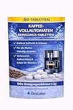 Reinigungstabletten für Kaffeevollautomaten Beutel, 50 Tabletten, Für alle Marken, Entfernt Kaffeeöle und Schmutz