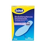 Scholl Stoßdämpfende Einlegesohlen - Enthalten über 3000 Gel Noppen für ganztägige Stoßdämpfung und Druckentlastung, atmungsaktive und waschbare Schuheinlagen, passgenaue Schuheinlagen, 36-47, 1 Paar