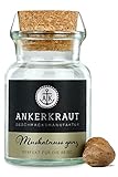 Ankerkraut Muskatnuss, ganz, Gewürz, ideal für die Muskatnuss-Reibe oder -Mühle, 6 Stück im Korkenglas