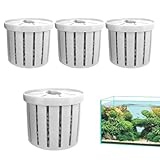 Teksome Aquarienpflanzentopf | Aquarien Pflanzkorb | Stabiler Pflanzkorb für Teich, Fensterbank, & Schreibtischdekoration mit Kompaktgröße