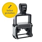 Trodat Professional 5206 Stempel - 56 x 33 mm - bis zu 5 Zeilen - Wunschtext + Logo personalisieren - selbstfärbend - Firmenstempel - Adressstempel - online gestalten (56 x 33 mm | Professional 5206)