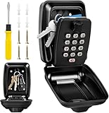 LDS® Schlüsseltresor mit Zahlencode – Großer, Wasserdichter, Polizeilich Zugelassener Schlüsselkasten, Außen, Wandmontage, 12-stellig, Zuhause, Garage, Büro