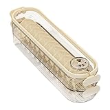 Knödelbox, 31,8 x 7,6 x 11,6 cm, Lebensmittelaufbewahrung, Knödel, stapelbarer Organizer, transparente Frischhaltedosen für Küche und Kühlschrank