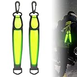 TaimeiMao 2 Stück LED Blinklicht Schulranzen, LED Blinklicht Reflektierende Anhänger, Kinder Sicherheitslicht, wasserdichte Sicherheit Licht Reflektor Anhänger für Schulranzen, Rucksack, Laufen