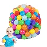 Generisch Spielbälle Für Bällebad,Spielbälle Für Zelt | Weiche Mehrzweck-Spielbälle | 50-teiliges Tragbares Spielbälle-Set, Kinder-Laufstallbälle Für Zelt, Spielzimmer, Kinderbecken