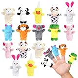 Ainiv 20 Stück Fingerpuppen, Baby Mitgebsel Kindergeburtstag Finger Plüschtier Set, Jungen und Mädchen Geschenke für Weihnachten Ostern und Kinderparty, Kleines Geschenk für Kinder