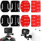 8 Stück Klebehalterung,Go pro Helmhalterung,Go pro Halterung Helm,Go Pro Helm Halter,Go pro Mount,3M Helm Befestigung Gebogene,Kompatibel mit Go Pro Hero 3 3+4 5 6 7 8 9 10 11 12 Action Kameras