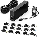 shefor 90W Universal Netzteil Laptop Ladekabel Kompatibel mit Lenovo Toshiba HP Acer Asus Dell Sony Notebook Tablets mit 16 Adapterstecker Multi Ladekabel