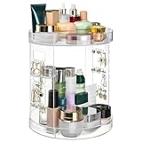 HNsdsvcd Elegantes Make-up-Aufbewahrungsregal, um 360 Grad drehbar, Organizer mit mehreren Schichten für Kosmetik, Beauty-Produkte, Präsentationsständer