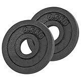 Sport-Tec Hantelscheibe aus Gußeisen 0,5kg bis 20kg, Bohrung Ø 3cm, Stück