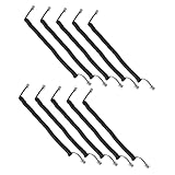 Mikinona 10Stücke Telefonkabel Spiral Kabel für Festnetz Flexible Hörerkabel mit Anpassbarer Schwarzes Kabelzubehör für Verschiedene Anwendungen