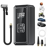 Luftpumpe für Reifen, mit digitalem Manometer, kabellos, tragbar, für Autoreifen, für Fahrrad, Motorrad, SUV, Limousine, aufblasbares Spielzeug, Schwimmringe, Camping, Outdoor, Reparatur