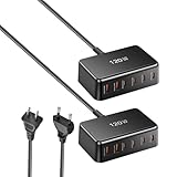 Schnellladegerät USB C Netzteil, Mehrzweck-Ladegerät für Handys - Schnellladegeräte 120 W 6 Ports für Benutzer von Computern, Laptops, Uhren, Smart Tablets Mobilgeräte