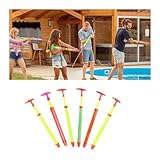 Wasserpistole Wasserspritzpistole für Kinder 6 Stück-44CM Bunten Kunststoff Groß Spritzpistole,Wassergewehr Wasserspritze Squirt Water Gun Set 35 FT Reichweite für Jungen und Mädchen Wasserspielzeug
