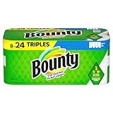 Bounty Select-A-Size Papierhandtücher, 8 Dreifachrollen, Weiß, 135 Blatt pro Rolle