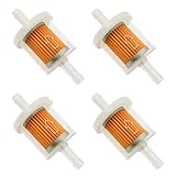 4 Stück Kraftstofffilter Benzinfilter 8mm,Benzinhahn,Benzin Filter,Für Benzinschlauch 8-mm Innen Mit Motorrad,Rasenmäher,Roller Mofa,Auto Automobil,Diesel Moped,Transparenter Bauweise Mehrweg