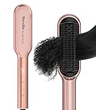Terviiix Glättbürste, Haarglättungsbürste mit MCH-Heizung, 14 Heizstufen Haarglätter Bürste, 230℃ in 20 Sekunden, Haarglättungskamm, Anti-Verbrühung, Digitalanzeige, Doppelte Spannung