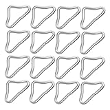 NAMOARLY 25 Stück Teiliges Trampolin dreiecksringe aus Robustem Professionelle Trampolin ersatzteile Schnallen zur Sicheren Befestigung des Sprungtuchs Langlebig und Wiederverwendbar für