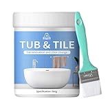 Generisch Fliesenlack Badezimmer, Badezimmer-Fliesen-Abdeckung,Fliesen-Lack-Set Auf Wasserbasis, Badewannen-Abdeckset Auf Wasserbasis Für Badewannen, Waschbecken, Arbeitsplatten Und Böden