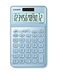 CASIO Tischrechner JW-200SC, 12-stellig, in stylischen Farben, Steuerberechnung, Solar-/Batteriebetrieb