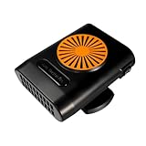 Générique Auto-Demosting 12 V/24 V – kompakter Heizlüfter mit 360 ° Drehung | Nachrüsten für Windschutzscheibe des Autos, ideal für Armaturenbrett, sichere Führung und Winterreisen