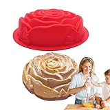 Generisch Rosenblüten-Schokoladenform, Rosenblüten-Geburtstagskuchenform, Antihaft-Kuchenform, Valentinstag-Backform, Zuckerschokoladenform, Pudding-Backblech für Muffins und Hochzeiten
