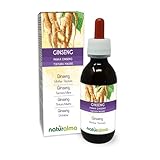Ginseng (Panax ginseng) Wurzeln Alkoholfreier Urtinktur Naturalma - Flüssig-Extrakt Tropfen 120 ml - Nahrungsergänzungsmittel - Veganer
