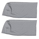 WEKADRIN 2 Stück Sofa armlehnenbezug Dehnbar und Extra Schmutzabweisender Schutz für Couch Sesselarmlehnen Hautfreundliches Material Passend für Armlehnen Hellgrau