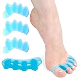 Teegxddy 4 PCS hallux valgus korrektur zehenspreizer zehentrenner toe spacer hallux valgus bandage zehenspreizer hallux valgus hammerzehen korrektoren korrektur großer zeh zehenhalter (2 pair)