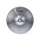 Fame Reflex Splash 8' Becken, Robustes Einsteiger Schlagzeugbecken, Messing, Obertonreicher Durchsetzungsfähiger Klang, Vielschichtiges Frequenzspektrum, Silver Brilliant Finish'