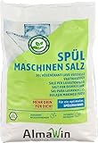 AlmaWin Öko Geschirrspülsalz 6x2kg, Kalkschutz für alle Spülmaschinen, Regeneriersalz, vegan