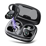 Bluetooth Kopfhörer Sport, Kopfhörer Kabellos Bluetooth 5.3 mit ENC Mic, 72 Std Bluetooth Kopfhörer In Ear, Tiefer Bass Earbuds IP7 Wasserdicht Ohrhörer LED-Anzeige USB-C Touch Control mit Ohrhaken
