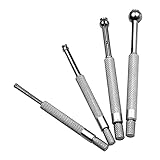 4-teiliges kleines Lochlehre-Set, 8 bis 1/5, 1/5 bis 3/10, 3/10 bis 2/5, 2/5 bis 1/2, kleine Teleskop-Vollkugellehre