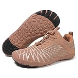 Barfußschuhe für Herren Zehenschuhe Breiter Zehenpartie Wanderschuhe Barfußschuhe Laufschuhe Knit Sneaker Fitnessschuhe Atmungsaktiv Lässig Turnschuhe Netz-Sneaker für Business Freizeit