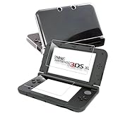 MEMELOKA Hülle für Nintendo 3DS XL/3DS LL + Schutzfolie[1+1 Stück], Anti-Kratzer und Stoßfeste Harter PC Schutzhülle für Nintendo 3DS XL/3DS LL, Transparent