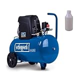 Scheppach Kompressor HC63 Druckluftkompressor ölgeschmiert mit 50L Kessel | 10bar Arbeitsdruck | 1500W Leistung | 220L/min Ansaugleistung | inkl. Fahrvorrichtung, Schnellkupplung & Transportgriff