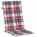 HEFZGDB Gartenstuhlauflagen für Hochlehner 6 STK. 120x50x3 cm Stoff Bankkissen Stuhlkissen Sitzkissen Bürostuhl Sitzauflage für Garten Terrasse Balkon Innenhof