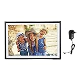 Srliya Intelligenter Digitaler Kalender, 10-Zoll-Touchscreen, Interaktives Display, WiFi, Digitaler Kalender, Fotorahmen, Familienplaner mit App für Zuhause (EU-Stecker 100–240 V)