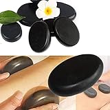 Hot Stone Massage Steine Set | 8 Stück große heiße Basaltsteine Massage zubehör für Massagetherapie Entspannendes/SPA-Behandlung