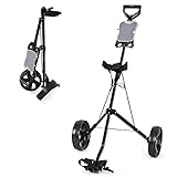 FANTASK Golf Trolley, Schwarz, 140 x 63,5 x 113 cm
