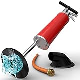 XXL Rohrreinigungsspumpe [8 Bar] - Abflusspumpe für eine effektive Rohrreinigung - Idealer Pressluft Rohrreiniger für Industrie, Küche, Bad & WC!