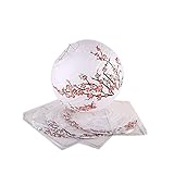 lachineuse - 4er-Set Japanischen Laternen – Papierlampen - Papierlaternen - Kirschblütenmuster - Himmelslaterne - Chinesische Lampe - Asia Deko