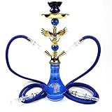 TDJDYQU Shisha-Set Shisha-Wasserpfeife Mit Zwei Schläuchen Für Zwei Personen, Shisha-Ausrüstung Im Koffer Für Bar, Nachtclub, Party