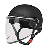 Halbhelm, Offener Gesichtshelm, Retro Schnellfreisetzung Sonnenschutzhut Für Das Fahren Von Elektrobike -Roller -Motor -Motor -Motocross -Frauen Für Erwachsene.