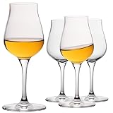 IMPERIAL Nosing Glas 110ml Tastingglas für Whisky & Cognac Whiskeyglas aus Crystalline Glas Set 4 Stück Spülmaschinenfest
