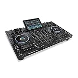 Denon DJ PRIME 4+ Standalone DJ-Controller mit Stem-Trennung auf 4 Decks, WLAN-Streaming, Drop Sampler Mixer, 10.1' Touchscreen, Beleuchtungssteuerung