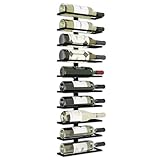 Lenmar, Weinregal aus Metall für Flaschen, LOFT 1-10, 90 x 28 x 10 cm, 10 Flaschen, Wein, Flaschenregal, Kellerregal, Regale, Flaschenhalter Robuste Weinlagerung